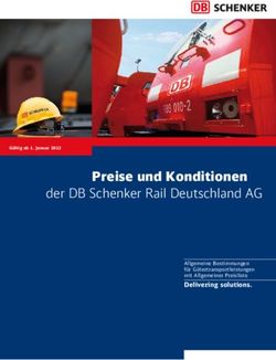Preise und Konditionen - der DB Schenker Rail Deutschland AG Delivering solutions.