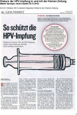 Diskurs der HPV-Impfung in und mit der Kleinen Zeitung - (Martin Sprenger, letztes Update 20.11.2012) Am 20. Oktober 2012 erschien folgender ...
