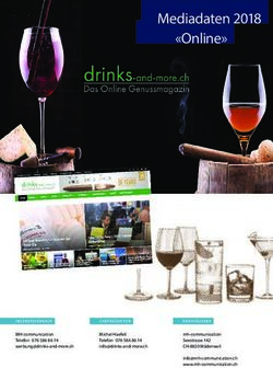 Mediadaten 2018 "Online" - drinks & more