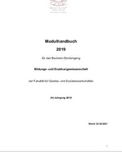 Modulhandbuch 2019 Bildungs- und Erziehungswissenschaft - für den Bachelor-Studiengang - Helmut-Schmidt-Universität