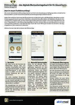 Das digitale Blutzuckertagebuch f&uuml;r Ihr - DIAmant-App