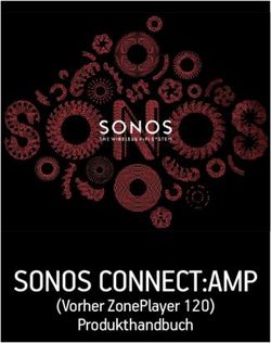SONOS CONNECT:AMP (Vorher ZonePlayer 120) Produkthandbuch