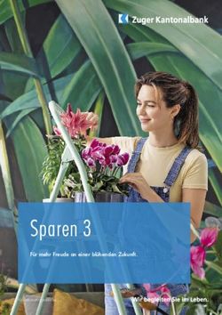 Sparen 3 Für mehr Freude an einer blühenden Zukunft - Zuger Kantonalbank
