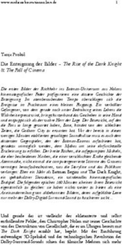 Tanja Prokić Die Enteignung der Bilder - The Rise of the Dark Knight & The Fall of Cinema