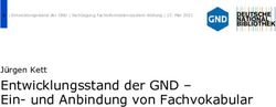 Entwicklungsstand der GND - Ein- und Anbindung von Fachvokabular - J&uuml;rgen Kett