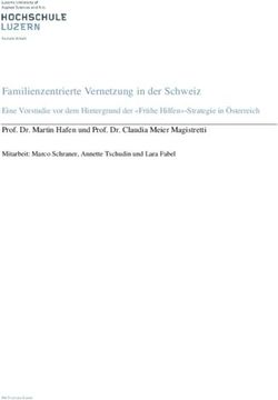 Familienzentrierte Vernetzung in der Schweiz - Eine Vorstudie vor dem Hintergrund der "Fr&uuml;he Hilfen"-Strategie in &Ouml;sterreich Prof. Dr. Martin ...