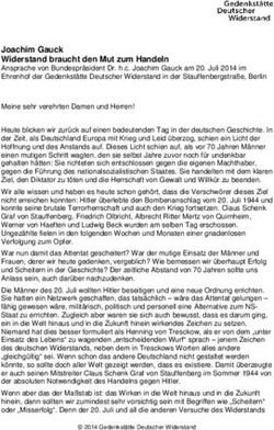 Joachim Gauck Widerstand braucht den Mut zum Handeln