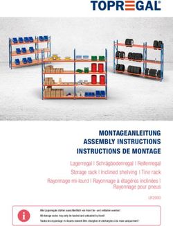 MONTAGEANLEITUNG ASSEMBLY INSTRUCTIONS INSTRUCTIONS DE MONTAGE - Topregal