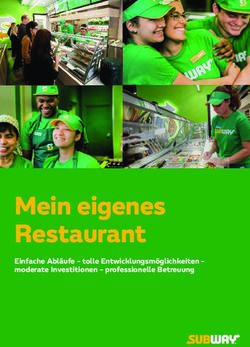 Mein eigenes Restaurant - Einfache Abl&auml;ufe - tolle Entwicklungsm&ouml;glichkeiten - moderate Investitionen - professionelle Betreuung - Subway Franchise
