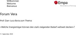 Forum Vera Willkommen Welcome Bienvenue Prof. Gian-Luca Bona zum Thema: "Welche Energieträger können den stark steigenden Bedarf weltweit decken"?