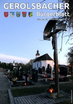 GEROLSBACHER B&uuml;rgerblatt - Jahrgang 35 November 2020 Nr. 11 - Gemeinde Gerolsbach