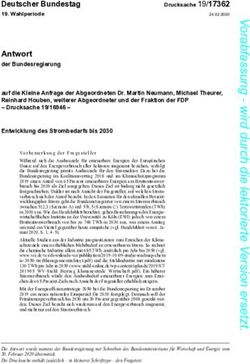 Antwort der Bundesregierung - Deutscher Bundestag