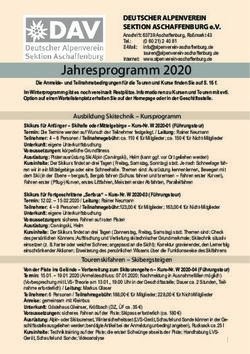 Jahresprogramm 2020 - Deutscher Alpenverein Aschaffenburg