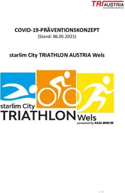 COVID-19-PR&Auml;VENTIONSKONZEPT - starlim City TRIATHLON AUSTRIA Wels (Stand: 06.05.2021) - Wels Triathlon