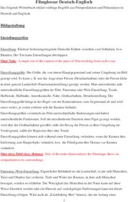 Filmglossar Deutsch-Englisch