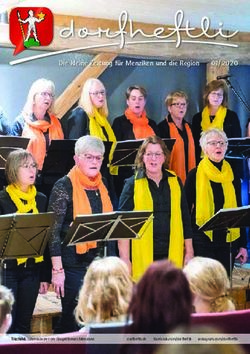 Die kleine Zeitung f&uuml;r Menziken und die Region 01/ 2020