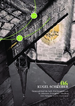 Gemeindebrief der kath. Kirchengemeinde St. Johannes, Evangelist - Marburg Juni-Ausgabe: 07.06.- 05.07.2020 - St. Johannes, Marburg
