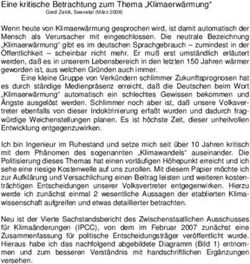 Eine kritische Betrachtung zum Thema "Klimaerw&auml;rmung"