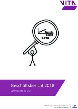 Gesch&auml;ftsbericht 2018 - Sammelstiftung Vita - Schweizer ...