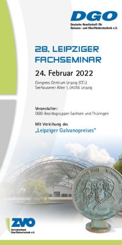 LEIPZIGER FACHSEMINAR - Februar 2022 "Leipziger Galvanopreises" - Zentralverband ...