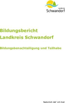 Bildungsbericht Landkreis Schwandorf - Bildungsbenachteiligung und Teilhabe - Nat&uuml;rlich leb' ich hier