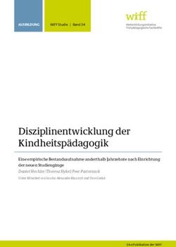 Disziplinentwicklung der Kindheitspädagogik