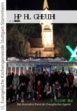 Gemeindebrief - Konspiration X Das besondere Event der Evanglischen Jugend - Evangelische Kirchengemeinde Stuttgart ...