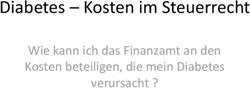 Diabetes - Kosten im Steuerrecht - Wie kann ich das Finanzamt an den Kosten beteiligen, die mein Diabetes verursacht ?