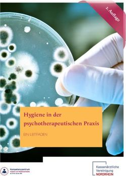 Hygiene in der psychotherapeutischen Praxis - EIN LEITFADEN - KV ...