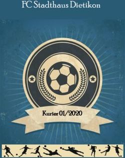 FC Stadthaus Dietikon - Kurier 01/2020