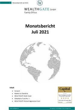 Monatsbericht Juli 2021 - Inhalt - WEALTHGATE