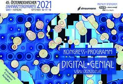 DIGITAL GENIAL KONGRESS-PROGRAMM - www.oezk2021.at - Österreichischer Zahnärztekongress 2021 ...