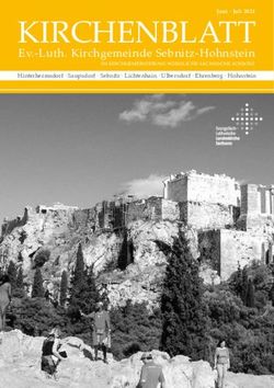 KIRCHENBLATT Ev.-Luth. Kirchgemeinde Sebnitz-Hohnstein - Juni Juli 2021 - Kirchen in der Gro&szlig;en Kreisstadt Sebnitz