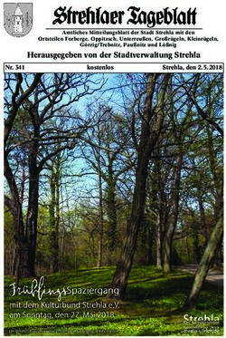Herausgegeben von der Stadtverwaltung Strehla - Stadt Strehla