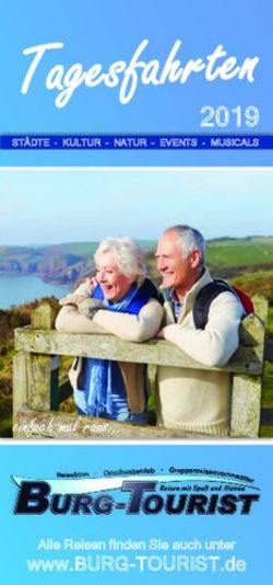 2019 einfach mal raus - Reiseb&uuml;ro Burg-Tourist