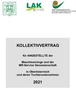 KOLLEKTIVVERTRAG 2021 - f&uuml;r ANGESTELLTE der Maschinenringe und der MR-Service Genossenschaft in Ober&ouml;sterreich und deren Tochterunternehmen ...