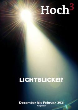 Hoch3 - LICHTBLICKE!? Dezember bis Februar 2021 - wir-e