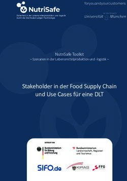 Stakeholder in der Food Supply Chain und Use Cases für eine DLT - NutriSafe Toolkit