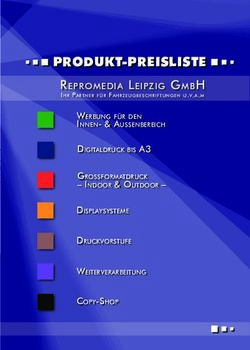 PRODUKT-PREISLISTE repromeDia leipzig gmbh ihr partner f&uuml;r fahrzeugbeschriftungen u.v.a.m