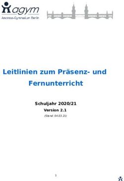 Leitlinien zum Präsenz- und Fernunterricht - Schuljahr 2020/21 Version 2.1