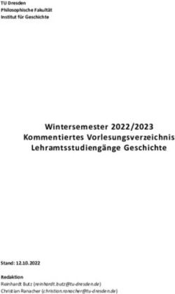 Wintersemester 2022/2023 Kommentiertes Vorlesungsverzeichnis Lehramtsstudieng&auml;nge Geschichte