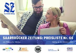 SAARBR&Uuml;CKER ZEITUNG: PREISLISTE Nr. 66 - mit Pf&auml;lzischer Merkur G&uuml;ltig ab 01. Oktober 2017 - SAARBR&Uuml;CKER ZEITUNG