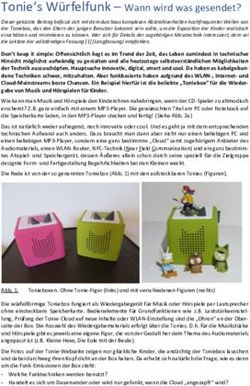 Tonie's W&uuml;rfelfunk - Wann wird was gesendet? - baubiologie ...