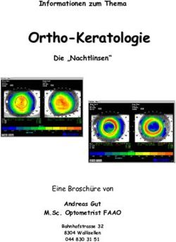 OOrrtthhoo-KKeerraattoollooggiiee - Informationen zum Thema Die "Nachtlinsen" - Eine Brosch&uuml;re von - gut optik wallisellen