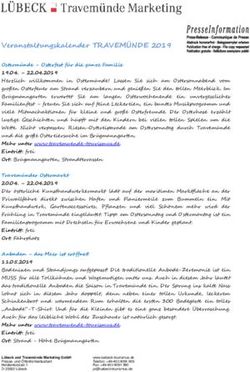 Veranstaltungskalender TRAVEM&Uuml;NDE 2019