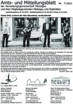Amts- und Mitteilungsblatt - der Verwaltungsgemeinschaft Mistelgau und ihrer Mitgliedsgemeinden Mistelgau und Glashütten - Gemeinde Mistelgau
