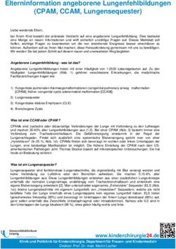 Elterninformation angeborene Lungenfehlbildungen (CPAM, CCAM, Lungensequester)