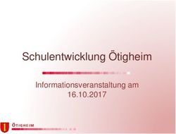 Schulentwicklung Ötigheim - Informationsveranstaltung am 16.10.2017 - Gemeinde Ötigheim