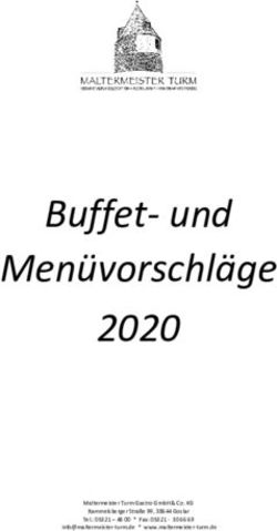 Buffet- und Menüvorschläge 2020 - Maltermeister Turm