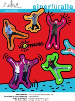 Noah Gemeinde . Jubil&auml;um - 50 Jahre Martin-Luther-Kirche - M&Auml;RZ BIS JUNI 2021 - Ev. luth. Kirchengemeinde Noah ...